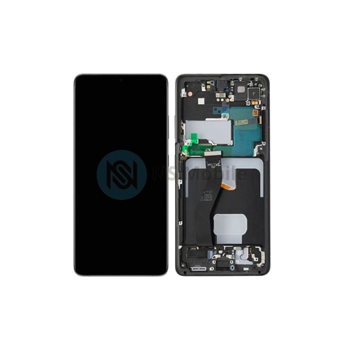 Ecran complet Samsung S21 Ultra 5G Oled ( SM-G998 ) Noir avec chassis