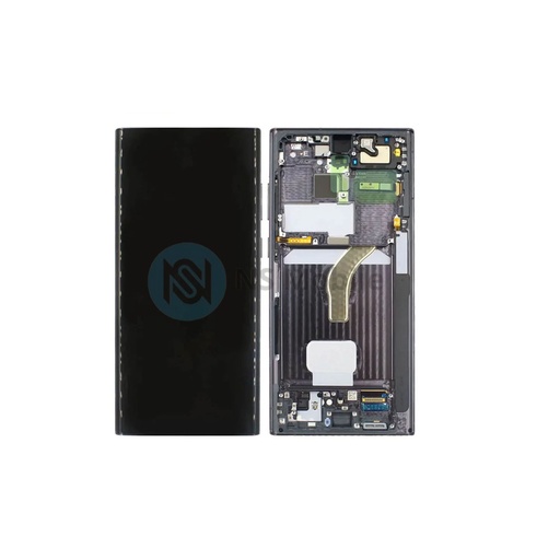Ecran complet Samsung S22 Ultra 5G ( SM-S908 ) Original Refurb Noir