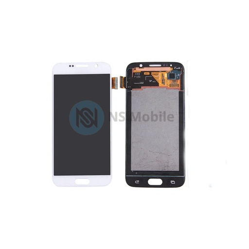 Ecran complet Samsung S6 ( SM-G920 ) Blanc avec chassis Original Refurb