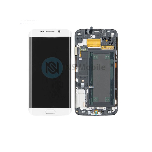 Ecran complet Samsung S6 Edge ( SM-G925 ) Original avec chassis blanc
