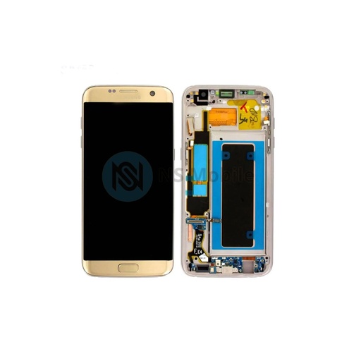 Ecran complet Samsung S7 Edge ( SM-G935  ) Oled avec chassis Gold