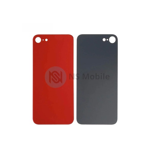 Vitre Arrière iPhone 8 Blanc Rouge