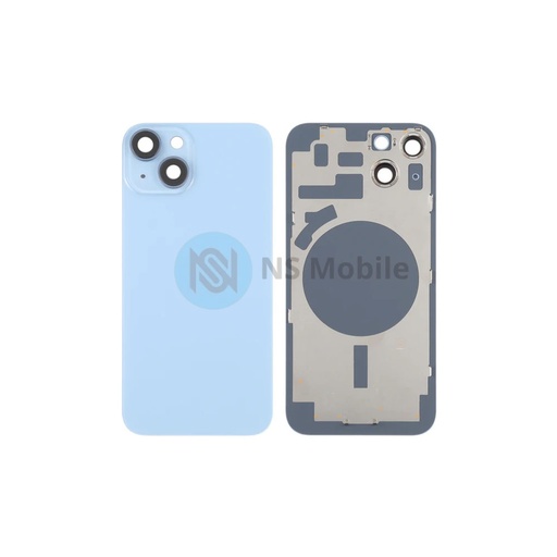 Vitre Arrière + Induction iPhone 14  Complète Bleu