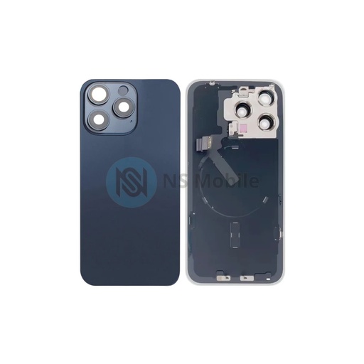 Vitre Arrière + Induction complète iPhone 15 Pro Max Bleu